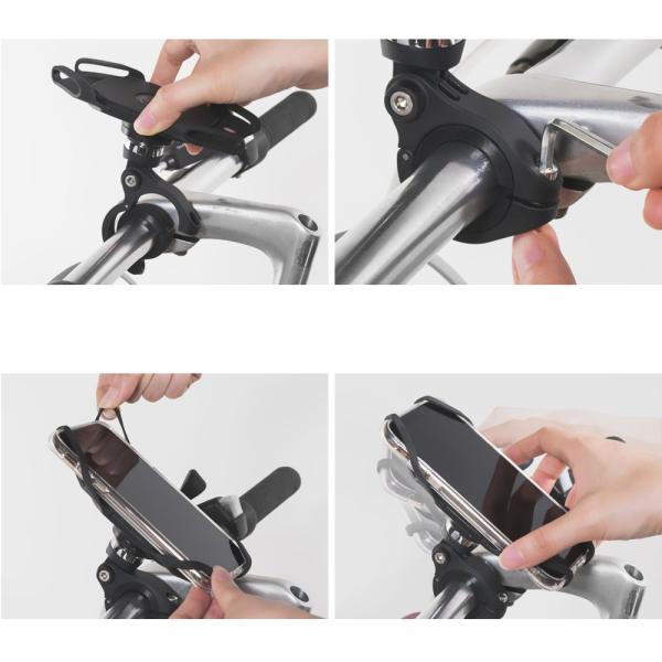 Ringke Spider Grip Mount Bicycle Fahrrad Silikon Handyhalterung für 4-6" schwarz
